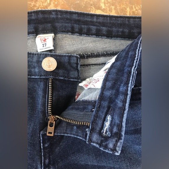 🔥True Religion | Women’s dark denim skinny jeans, back flap pockets, size 27 - Picture 5 of 12